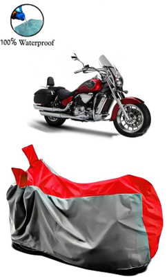 APNEK Waterproof Two Wheeler Cover for Hyosung(ST7, Grey, Red)