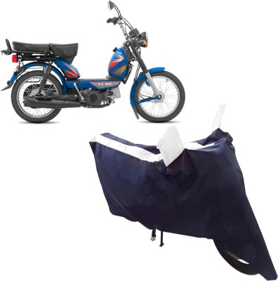 BLUERIDE Two Wheeler Cover for TVS(XL 100, White)