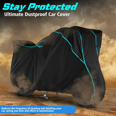 OliverX Waterproof Two Wheeler Cover for Bajaj(Discover 110, Black)