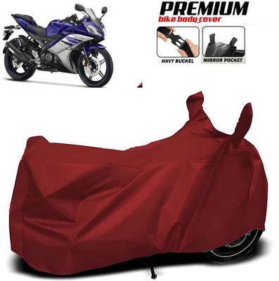 SK AUTO Waterproof Two Wheeler Cover for Universal For Bike(R15, Black)
