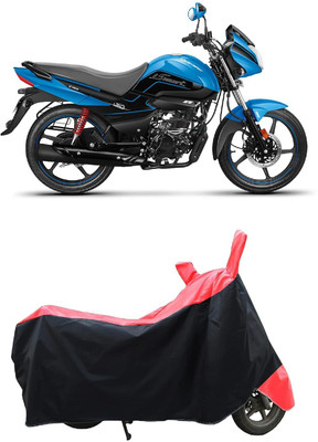 KEDIT Two Wheeler Cover for Hero(Splendor I Smart, Red, Black)