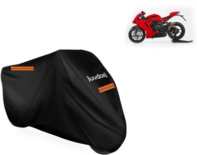 Juvdoxj Waterproof Two Wheeler Cover for MV Agusta(F3, Black)