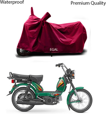 EGAL Waterproof Two Wheeler Cover for TVS(XL 100 Heavy Duty, Maroon)