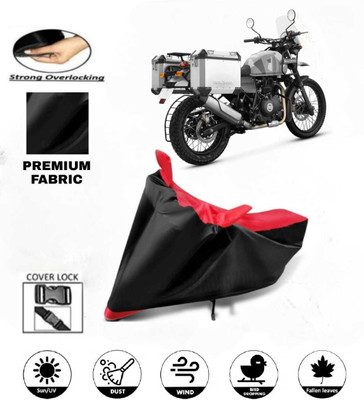 AutoGalaxy Waterproof Two Wheeler Cover for Royal Enfield(Himalayan, Red, Black)