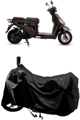 MMSSTAR Waterproof Two Wheeler Cover for Hero Electric(Electric NYX e5, Black)
