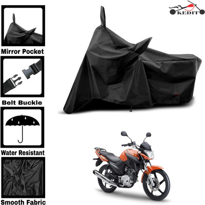 KEDIT Two Wheeler Cover for Universal For Bike(YBR 125, Black)
