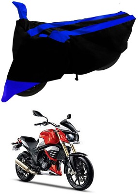 Ascension Two Wheeler Cover for Mahindra(MOJO XT 300, Black, Blue)