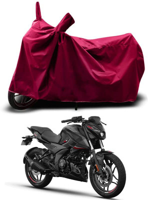 KEDIT Two Wheeler Cover for Bajaj(Pulsar NS125 BS6, Maroon)