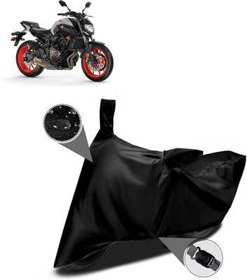 DeepShakshi AUTOMOTIVE Two Wheeler Cover for Yamaha(MT 07, Black)