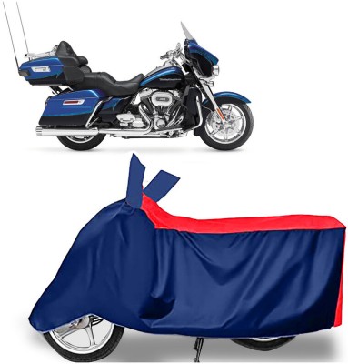 AUTO PEARL Two Wheeler Cover for Harley Davidson(CVO Limited, Red, Blue)