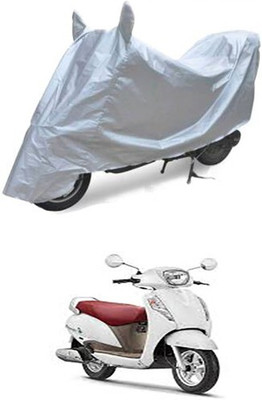 THE REAL ARV Waterproof Two Wheeler Cover for Suzuki(Silver)