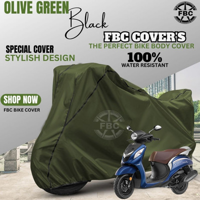AUTOCAD Waterproof Two Wheeler Cover for Yamaha(Fascino, Green)