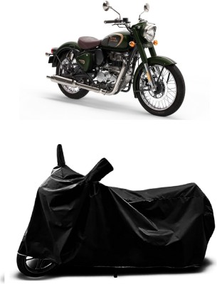 OliverX Waterproof Two Wheeler Cover for Royal Enfield(350 BS6, Black)