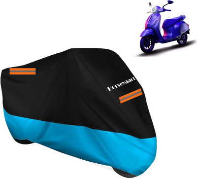 Horseyaart Waterproof Two Wheeler Cover for Bajaj(Urbanite Chetak, Blue)