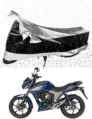 Mdstar Waterproof Two Wheeler Cover for Royal Enfield(Thunderbird 500, Silver, Black)