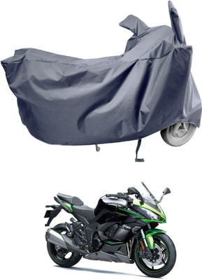 Amexride Two Wheeler Cover for Kawasaki(Ninja 1000, Grey)