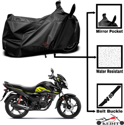 KEDIT Two Wheeler Cover for Universal For Bike(SP 125, Black)