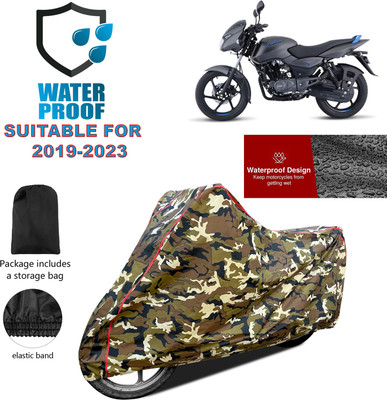 GOSHIV-car and bike accessories Waterproof Two Wheeler Cover for Bajaj(Pulsar 125 Neon BS6, Yellow)