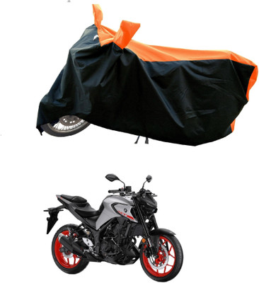 DeepShakshi AUTOMOTIVE Waterproof Two Wheeler Cover for Yamaha(MT-03, Orange)