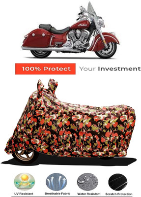 Amexride Two Wheeler Cover for Indian(Springfield, Multicolor)
