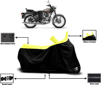 Amexride Two Wheeler Cover for Royal Enfield(Bullet 500, Yellow)