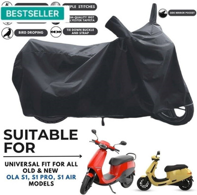 SK AUTO Waterproof Two Wheeler Cover for Ola(Elettrica, Black)