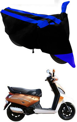 Mdstar Waterproof Two Wheeler Cover for Mahindra(Gusto 125, Blue, Black)
