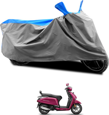 CODOKI Waterproof Two Wheeler Cover for Hero(MotoCorp Destini 125, Grey, Blue)