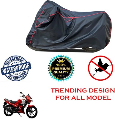 THE REAL ARV Waterproof Two Wheeler Cover for Yamaha(Gladiator, Black)