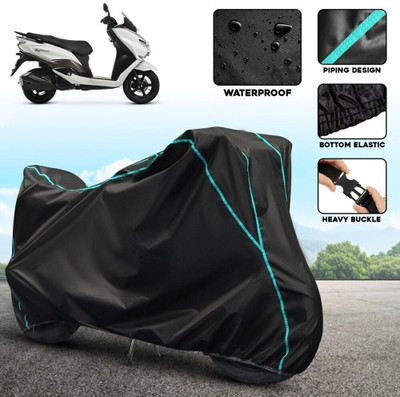 xodi Waterproof Two Wheeler Cover for Suzuki(Burgman Street 125, Black, Blue)
