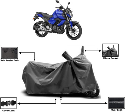 Amexride Two Wheeler Cover for Yamaha(FZ FI BS6, Grey)