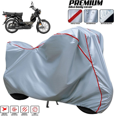 xodi Two Wheeler Cover for TVS(XL 100 Heavy Duty, Silver, Red, Multicolor)