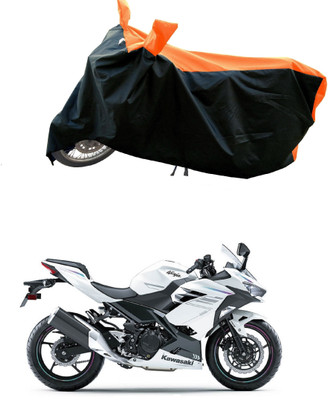 DeepShakshi AUTOMOTIVE Waterproof Two Wheeler Cover for Kawasaki(Ninja 400, Orange)