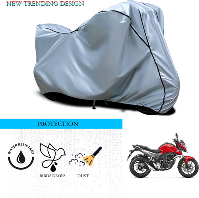 GOSHIV-car and bike accessories Waterproof Two Wheeler Cover for Honda(CB Hornet 160, Silver)
