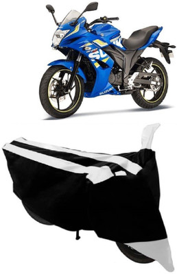 DeepShakshi AUTOMOTIVE Waterproof Two Wheeler Cover for Suzuki(Gixxer SF, White)