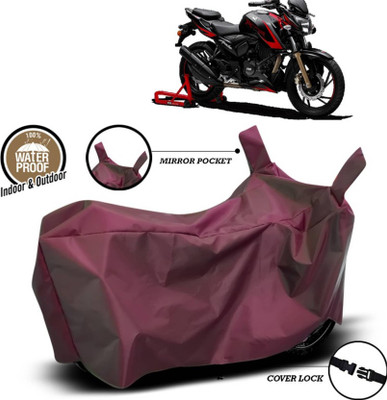 AASHTIK MART Two Wheeler Cover for TVS(Apache RTR 310, Maroon)