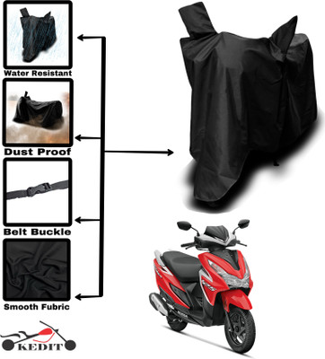 KEDIT Two Wheeler Cover for Universal For Bike(Grazia, Black)