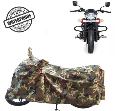 ROYAL AUTO MART Waterproof Two Wheeler Cover for Bajaj(Avenger Street 160, Green, Multicolor)