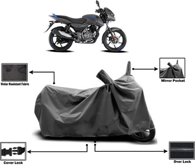 Amexride Two Wheeler Cover for Bajaj(Pulsar 125 Neon, Grey)