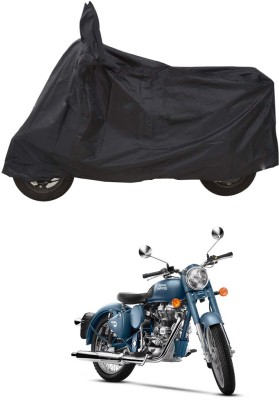 PAGORA Waterproof Two Wheeler Cover for Royal Enfield(Classic Squadron, Black)