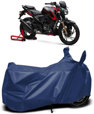 KEDIT Two Wheeler Cover for TVS(Apache RTR 200, Blue)