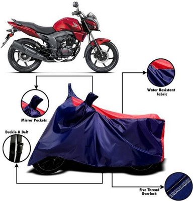SK AUTO Waterproof Two Wheeler Cover for Honda(CB Trigger, Red, Blue)