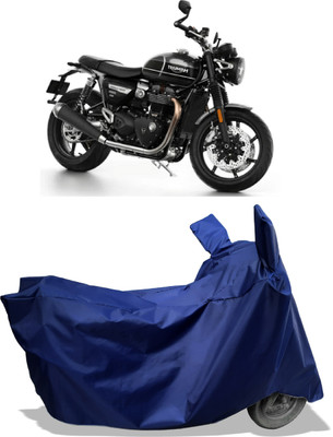 Amexride Two Wheeler Cover for Triumph(Speed Twin, Blue)
