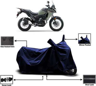 Amexride Two Wheeler Cover for Kawasaki(Versys-X 300, Blue)