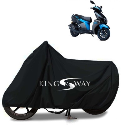 Kingsway Waterproof Two Wheeler Cover for TVS(Ntorq 125, Black)