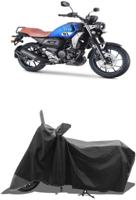 SUGASHRI Waterproof Two Wheeler Cover for Yamaha(FZ-X, Grey, Black)