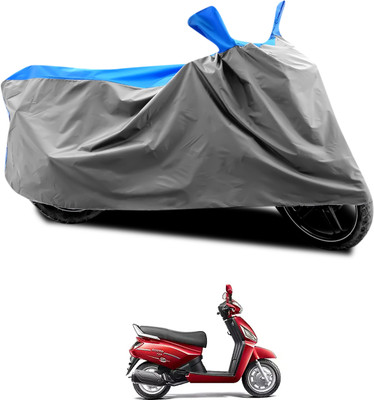 CODOKI Waterproof Two Wheeler Cover for Mahindra(Gusto 125, Grey, Blue)