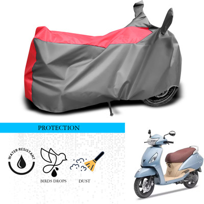 ANTHUB Waterproof Two Wheeler Cover for TVS(Jupiter Grande, Grey, Red)