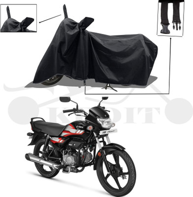 KEDIT Two Wheeler Cover for Universal For Bike(HF, Black)