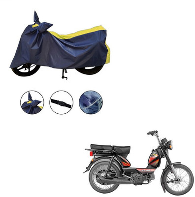 Furnish Flow Two Wheeler Cover for TVS(Heavy Duty Super XL, Yellow)